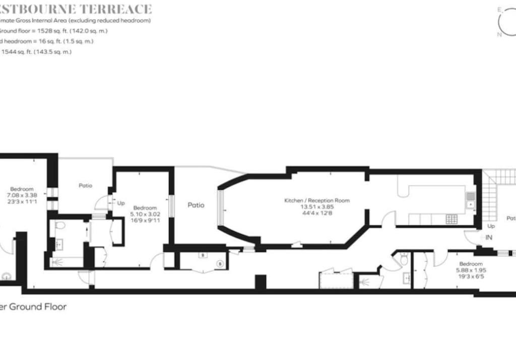Super Spacious 3 Bedroom And 3 Bathroom Apartament
